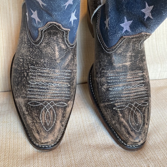 ROPER American Beauty Flag Ankle Boots - Picture 7 of 14